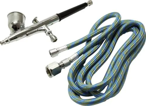 Aerotec Druckluft-Airbrushset - Kompressoren - Hochwertiges Airbrushset mit Double-Action für präzise Modellbauarbeiten, ideal für kreative Projekte.