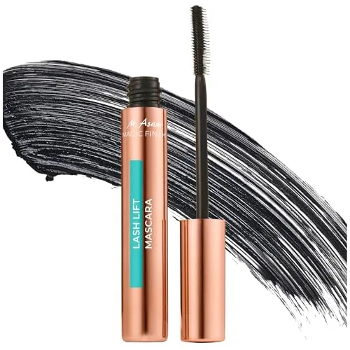 M. Asam MAGIC FINISH Lash Lift Mascara Deep Black – Wimpern mit Schwung & Definition - Wimpernpflege mit einzigartiger Lift-Effekt-Bürste für sichtbar verlängerte Wimpern ohne Verkleben. Ideal für den ganzen Tag, augenärztlich getestet und pflegend mit Panthenol.