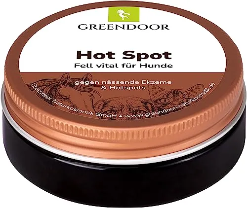 GREENDOOR Hot Spot Balsam 50ml - Juckreizmittel für Hunde, lindert Juckreiz und unterstützt die Regeneration bei Hautentzündungen mit kolloidalem Silber