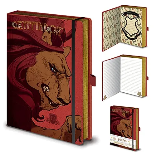 Grindstore Pyramid International Harry Potter Gryffindor House Notizbuch, A5, offizielles Lizenzprodukt
