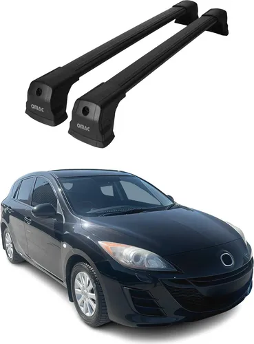 OMAC Dachträger für Mazda 3 BL 2009-2013 - Dachgepäckträger aus leichtem, wasserbeständigem Aluminium, abnehmbar und multifunktional, ideal für Fahrräder, Skis und Gepäck. Perfekt für jedes Abenteuer!