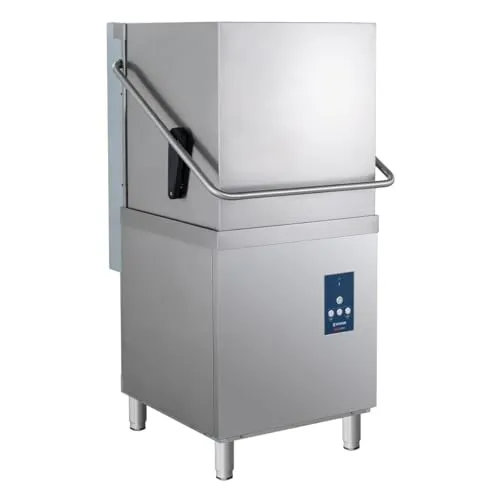 GastroHero Haubenspülmaschine ECO 54 SLE 50x50 cm - Haushaltsgroßgeräte mit 3 Spülprogrammen für bis zu 40 Körbe/Stunde, hygienische Reinigung dank Thermostop-Technologie und Made in Europe Qualität.