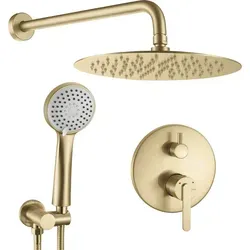 Rea Unterputz Duschset Ontario Brush Gold in gold von REA