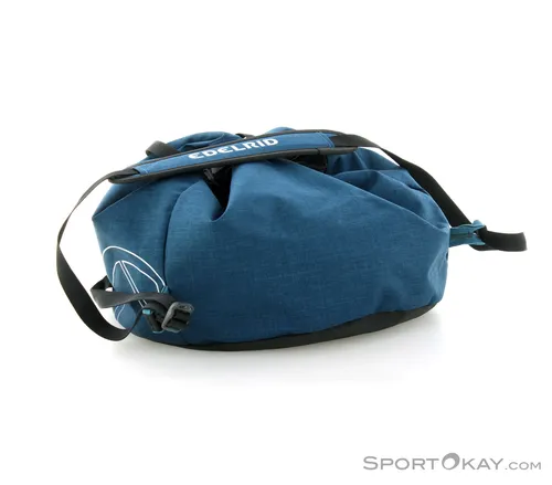 Edelrid Caddy II deepblue (773) - Kletterseile & Seiltaschen – Innovatives Seilsacksystem für Seile bis 80 m, mit umweltfreundlicher Produktion und praktischen Trageschlaufen für schnellen Zugriff.
