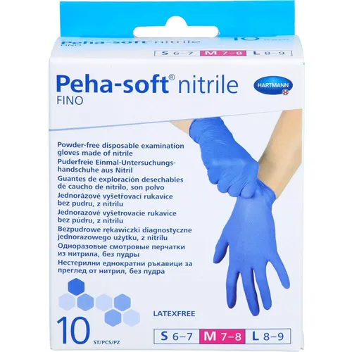 PEHA-SOFT nitrile fino Unt.Hands.unsteril pf M 10 St PZN11309195