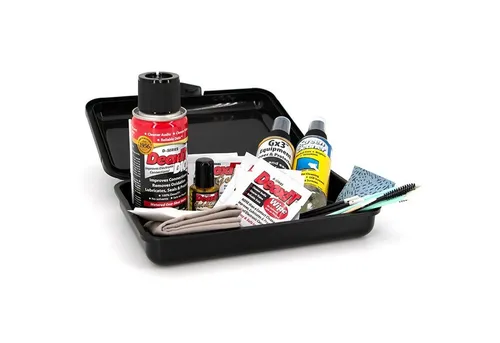 Caig DeoxIT SK-AV35 Audio Video Pflegeset - Spezial-Öle für die Pflege von Audio- und Videogeräten. Das Set enthält Mini-Sprays, Reinigungsmittel und Zubehör für optimale Leitfähigkeit und Schutz vor Oxidation.