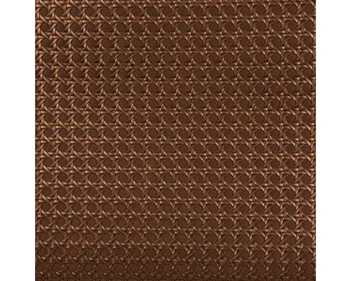 SCHÖNER LEBEN. Stoff Kunstleder Lederimitat Struktur Geometrisch Relief bronze 1,4m Breite, mit Metallic-Effekt