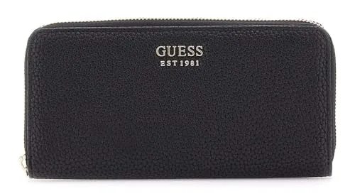 GUESS Brenton SLG Zip Around Wallet L Black in schwarz von GUESS