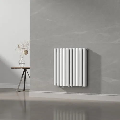 [neu.haus] Flachheizkörper Nore 60x60cm - Heizkörper für Wohnräume, bietet effiziente Wärmeabgabe mit 800W und elegantem Design, ideal für jedes Zuhause.