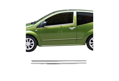 OMAC Zier- / Schutzleiste für CITROËN C2 - Ersatzteil für Fensteranbau, aus korrosionsbeständigem Edelstahl in Chromfarbe, inklusive Montageanleitung für einfache Installation.