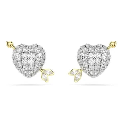 Swarovski Idyllia Ohrstecker mit Herz und Pfeil - Elegante Ohrringe mit herzförmigem Design und funkelnden Swarovski Zirconia. Ein stilvolles Accessoire, das Ihre Liebe symbolisiert und jedem Outfit einen besonderen Akzent verleiht.