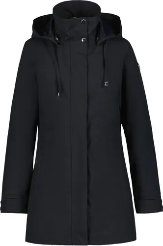 Luhta Erikkala Dunkel Blau 46 - Wetterfeste Damen Funktionsjacke - Funktionsjacke für Damen mit verstellbarer Kapuze, 5000 mm Wassersäule und winddichtem Material, ideal für Outdoor-Aktivitäten bei jedem Wetter.