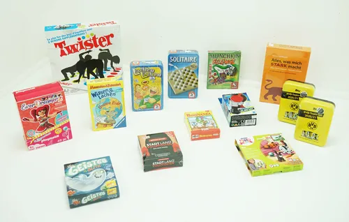 Spiele Sammlung Karten Gesellschaftsspiele 14 SPIELE NEU