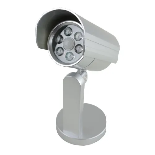 Sicherheitslampe Wandlampe Kunststoff silber 6LED Sicherheit Bewegungssensor