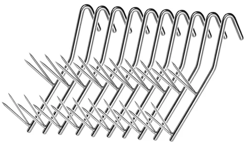 St. Räucherhaken Doppel V-Spitze 17cm smoking hooks Fisch Räuchern 10