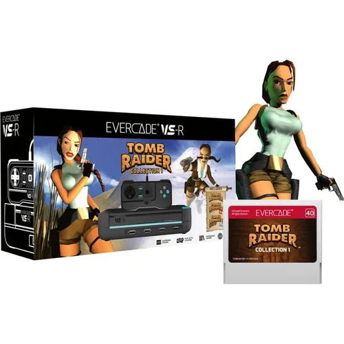 Blaze Evercade VS-R: Retro Spielkonsole mit Tomb Raider Collection