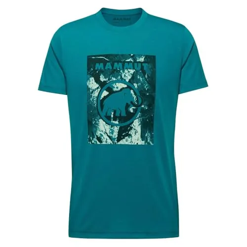 Mammut Trovat T-Shirt Men XXL - Deep Teal - Outdoor & Funktionsshirts für Herren, umweltfreundlich aus recyceltem Polyester und Bio-Baumwolle, mit drirelease Technologie für schnellen Feuchtigkeitstransport und trockene, angenehme Trageerfahrung.