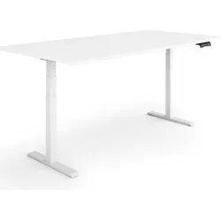 ESMART EZX-132WW Ergonomischer Steh-Sitz-Schreibtisch 160x80cm - Hochwertiger Schreibtisch mit stufenlos elektrischer Höhenverstellung von 60,5 bis 125,5 cm. Inklusive 3x Memory-Funktion und Aktivitätserinnerung für optimale Ergonomie und Gesundheit am Arbeitsplatz.