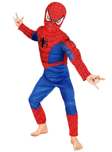 Spiderman Luxuskostüm mit Sturmhaube