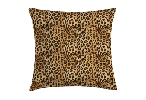 Abakuhaus Kissenbezüge Kissenhülle mit Farbfesten Klaren Farben Beidseitiger Druck, (1 Stück), Braun Leopard-Druck