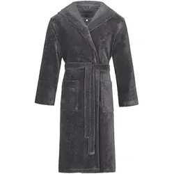 Bugatti Bademantel Roberto, Grau - Herren-Bademäntel aus hochwertigem, flauschigem Textil, ISO 9001 zertifiziert und Oeko-Tex® Standard 100, ideal für höchsten Komfort und Entspannung.