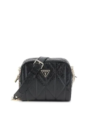 Guess Aldina G-Shine Umhängetasche schwarz HWGG9663140-BLA - Handtaschen aus hochwertigem Lederimitat, stilvolles Design und ideal für jeden Anlass.
