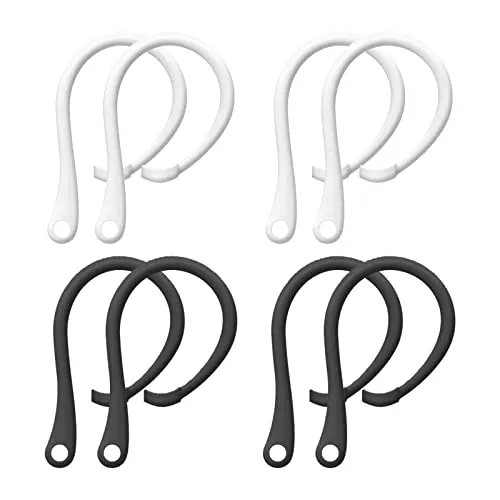 TSHAOUN 4 Paar Anti-Verlust-Ohrbügel aus Silikon sichere Ohrbügel, kompatibel mit Pro 3 & 2 & 1, für Sport, Laufen, Übungen.