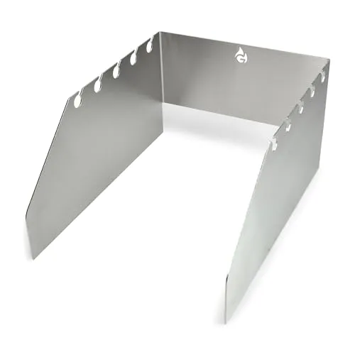 Grillrost.com Edelstahl Windschutz & Spießhalter für Napoleon Sizzle Zone - Grillroste mit optimalem Windschutz für die große Sizzle Zone deines Napoleon Grills. Hergestellt aus massivem Edelstahl für Stabilität und Langlebigkeit - Made in Germany!