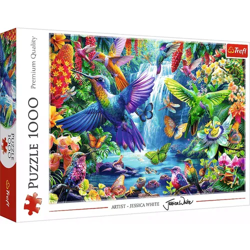 Puzzle 1000 elementów. Kolibry w tropikach Trefl 5900511108804