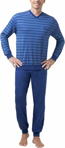 Hailys Men Pyjama - Kurz für Herren in Ocean - Hochwertiger Pyjama für Herren, ideal für entspannte Nächte und gemütliche Tage. Zeitloses Design und komfortable Passform machen ihn zum perfekten Begleiter.