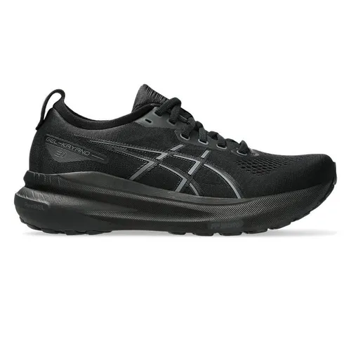 Asics Damen Gel-Kayano 31 Sneaker - Black Pure Silver, 37 EU - Damen-Sneaker mit 4D GUIDANCE SYSTEM für adaptive Stabilität und PureGEL-Technologie für optimalen Komfort und Stoßdämpfung beim Laufen.