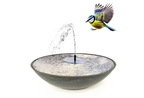 matches21 HOME & HOBBY Solar Brunnen Set 45cm in schwarz von matches21 HOME & HOBBY