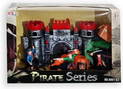 Bongers Toy Piratenschloss Spielset mit 3 Figuren