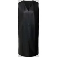 OPUS Knielanges Kleid in Leder-Optik Modell 'Wancy' in Black, Größe 36