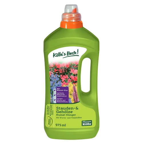 Stauden- & Gehölze-Dünger mit Humat 1 l, Flüssigdünger mit Humat für Stauden & G