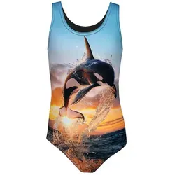 Aquarti Mädchen Badeanzug mit Ringerrücken von Aquarti