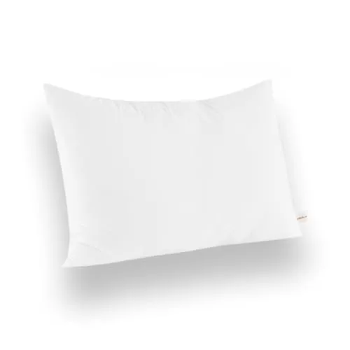 Özdilek Bettkissen Innenseite 100% Silikonfaser, Standardkissen aus 100% Baumwolle, Füllung aus Daunenalternative, leichte Nackenstützkissen zum Schlafen, für Rücken- und Seitenschläfer