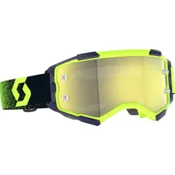 Scott Crossbrille Fury Neon Green/Neon Yellow - Yellow Chrome Works - Sportbrillen für Erwachsene mit stylischem Neon-Design und optimalem Sichtschutz dank gelber Chrome-Gläser.