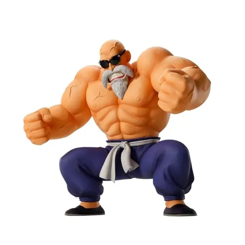 BANPRESTO Dragon Ball Son-Goku Training Section - Master Roshi - Action- & Spielfiguren, detailreiche Figur von Master Roshi aus Dragon Ball, perfekt für Sammler und Fans der Serie.