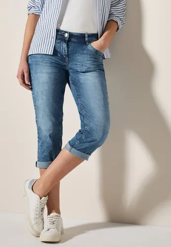 Cecil Damen B378652 Jeans, Light Blue Washed, 36 - Jeans im Casual Fit mit Mid Waist und Slim Legs, perfekt für einen lässigen Look. Hergestellt aus einem bequemen Baumwollmix mit Stretchanteil für optimalen Tragekomfort.