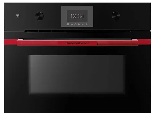 Küppersbusch CBM 6350.0 SE8 K-Series. 3 Compact Backofen mit Mikrowelle Schwarz/Hot Chili