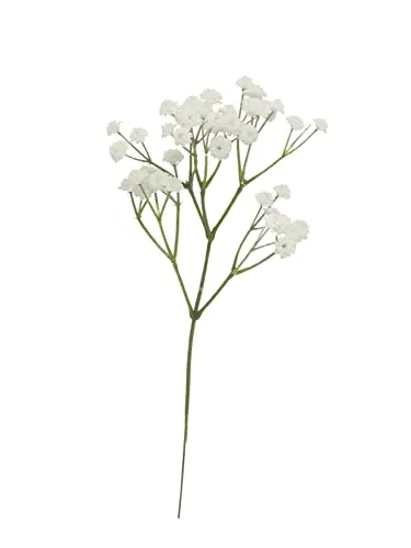 artplants.de Kunst Schleierkraut Cecilia, weiß, 30 cm, Ø1 cm - Künstliche Blume