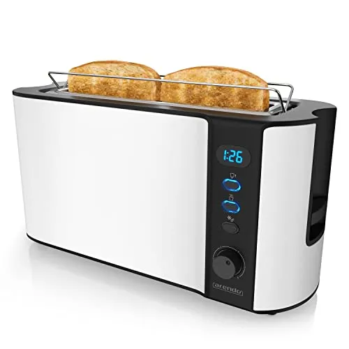 Arendo Toaster Langschlitz 2 Scheiben mit Defrost Funktion von Arendo