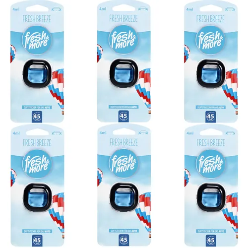 Fresh & More Car Auto-Lufterfrischer Clips Duftauswahl (6er Pack) 4ml