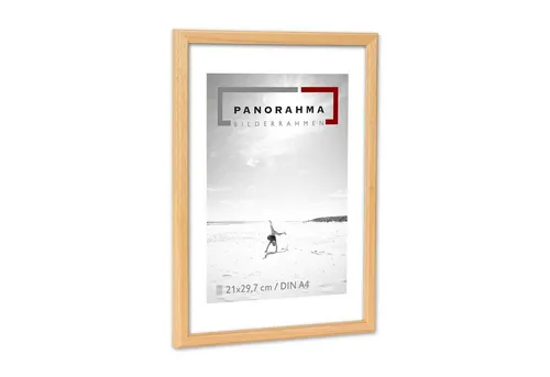 Panorahma Bilderrahmen Holzbilderrahmen Berlin, schmale Leiste, klassisch elegant, 5 Farben, für 1 Bilder (1 Rahmen), sehr schmal