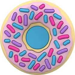 PopSockets PGP PopOuts D'ohnut, Griffigkeit, Weiß, Mehrfarbig, Jede Marke, 1 Stück(e) - Weiß