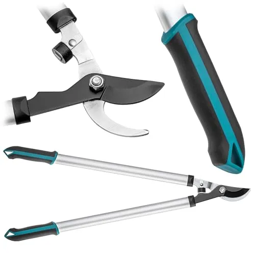 KADAX Astschere, Gartenschere mit Amboss-Klinge aus Stahl, Länge: 72 cm, Baumschere für frisches und hartes Holz, Heckenschere, Antihaftbeschichtet