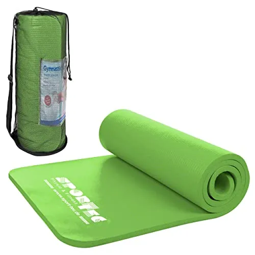 Sport-Tec Fitnessmatte inkl. Tragetasche, Gymnastikmatte, Yogamatte, Sportmatte, Turnmatte