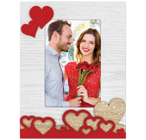 matches21 HOME & HOBBY Bilderrahmen Holz Bilderrahmen rechteckig natur für 10x15 cm, Wand-Deko Fotorahmen im Hochformat zum Stellen, Hängen