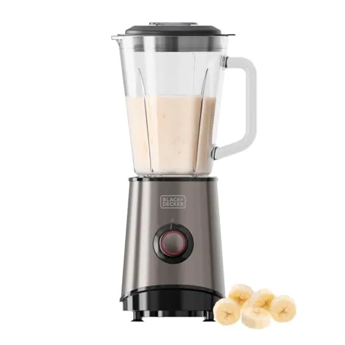 Black+Decker Standmixer 800W mit 1,5L Glasbehälter